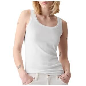 New nordstrom White cotton sleeveless tank top size XL